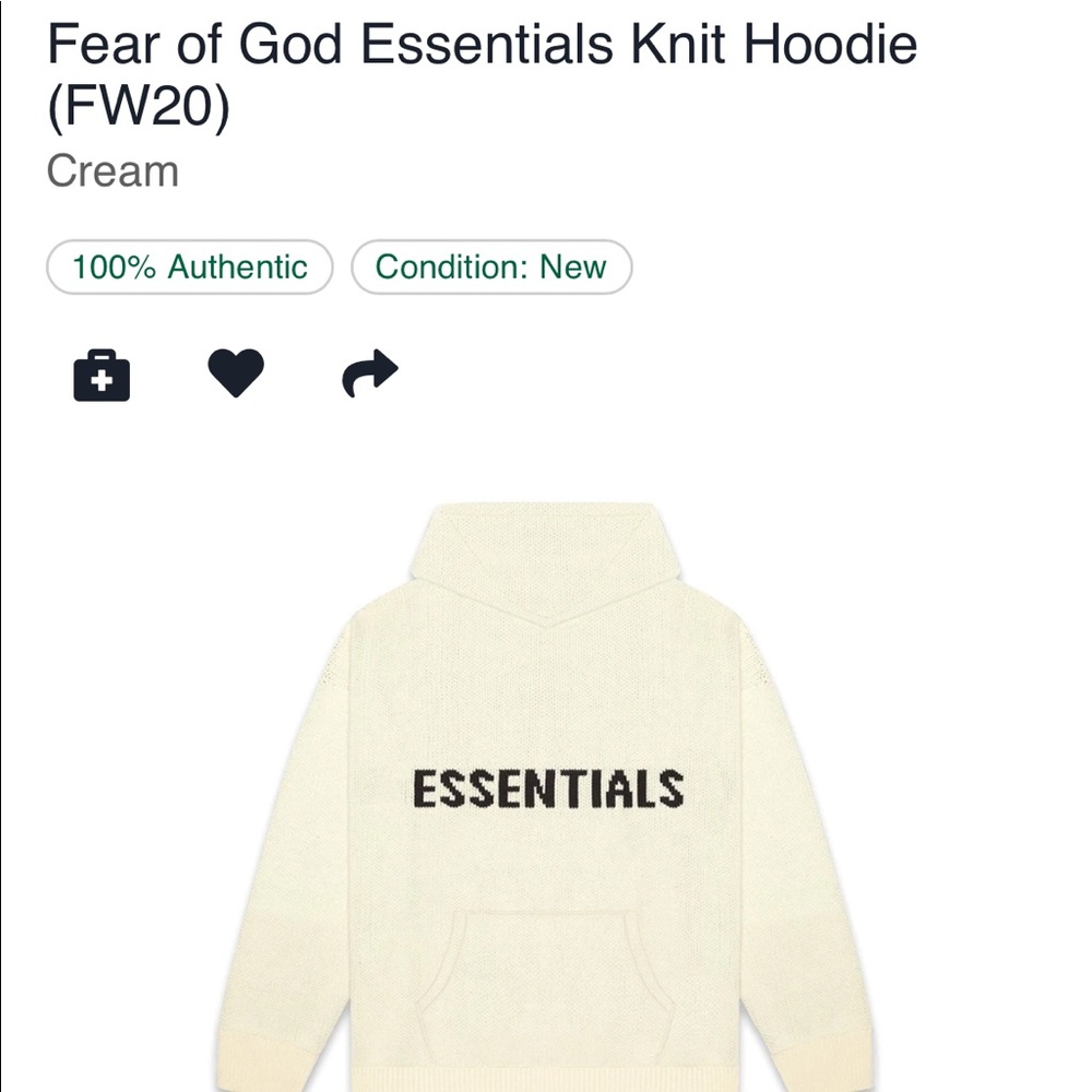 Essentials Knit Hoodie
